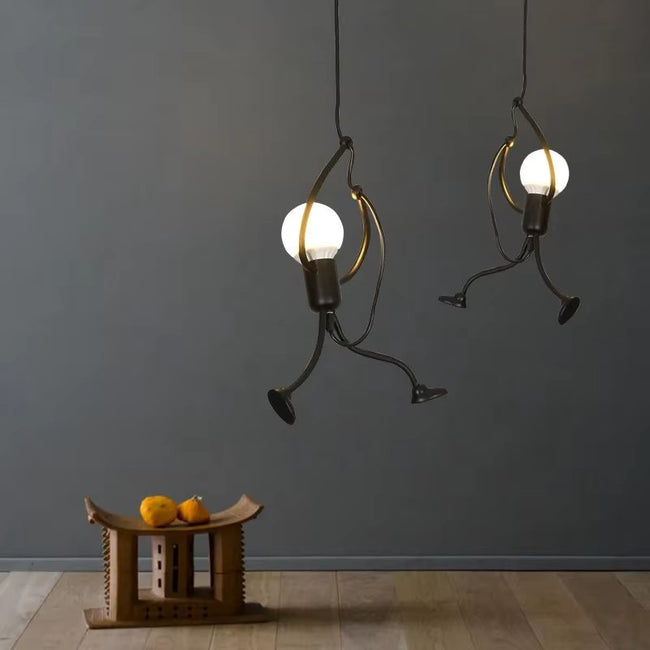 Acrobat Iron Little Man Ceiling Lamp
