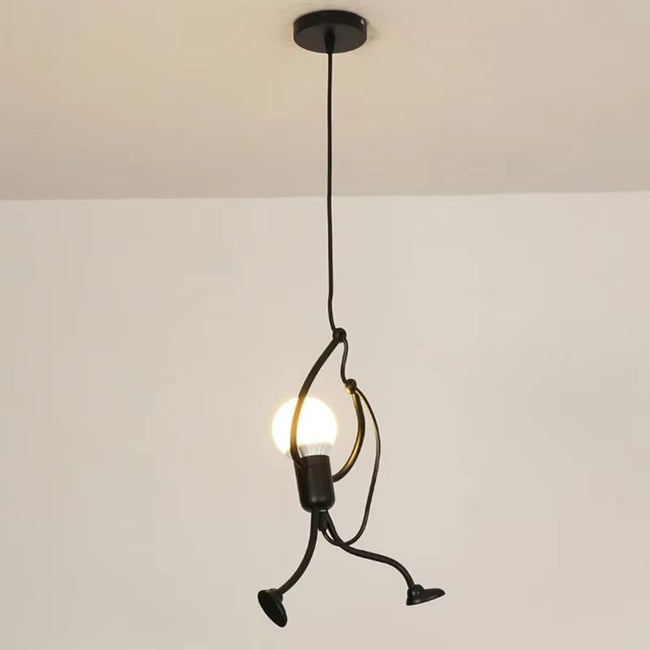 Acrobat Iron Little Man Ceiling Lamp