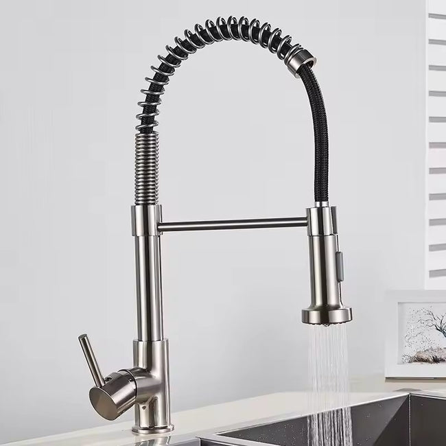 AquaFlow Pull Out Kitchen Tap with Flexible Spray
