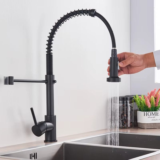 AquaFlow Pull Out Kitchen Tap with Flexible Spray
