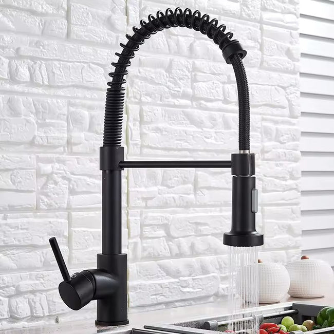 AquaFlow Pull Out Kitchen Tap with Flexible Spray