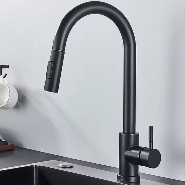 AquaGlide Pull-Out Kitchen Mixer Tap with Flexible Spray