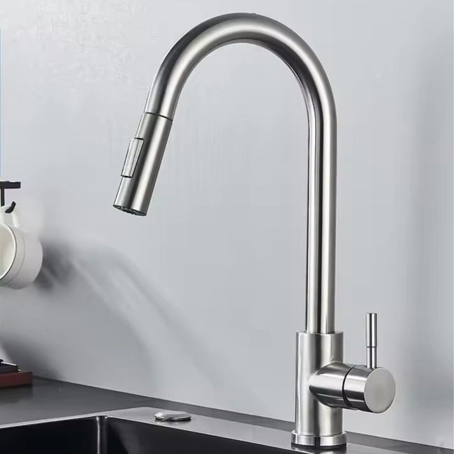 AquaGlide Pull-Out Kitchen Mixer Tap with Flexible Spray