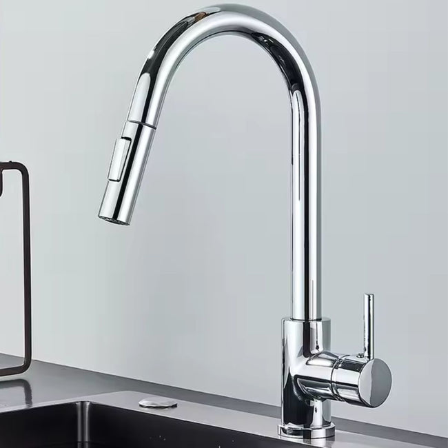 AquaGlide Pull-Out Kitchen Mixer Tap with Flexible Spray