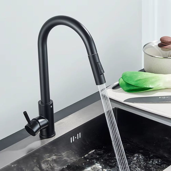 AquaGlide Pull-Out Kitchen Mixer Tap with Flexible Spray