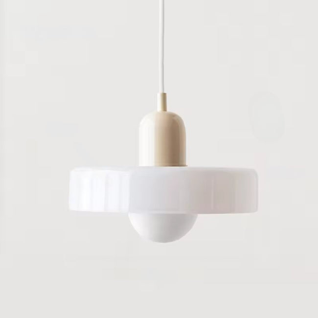 Bauhaus Colored Glass Pendant Light