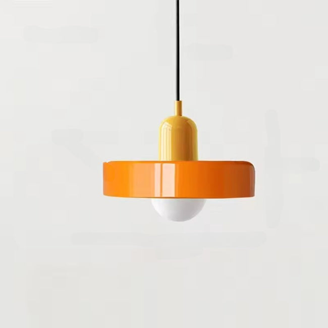 Bauhaus Colored Glass Pendant Light