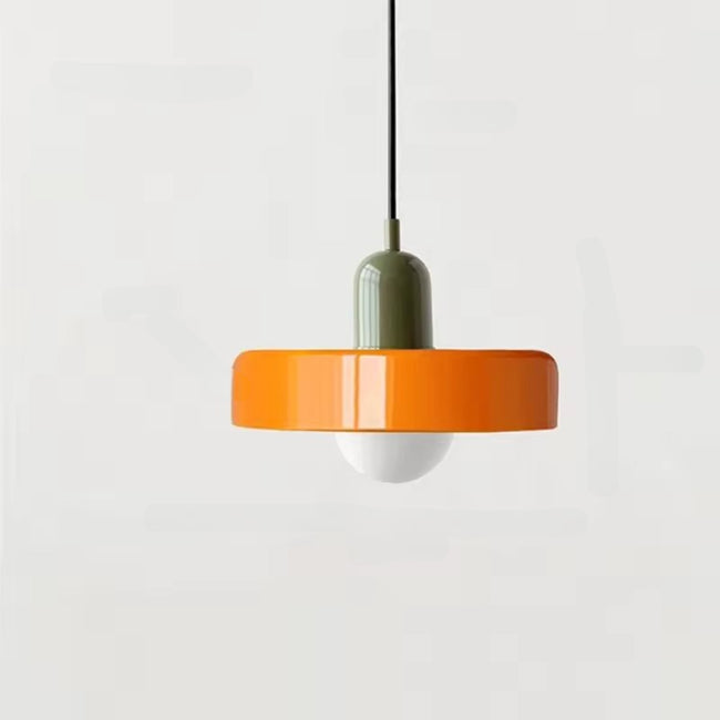 Bauhaus Colored Glass Pendant Light