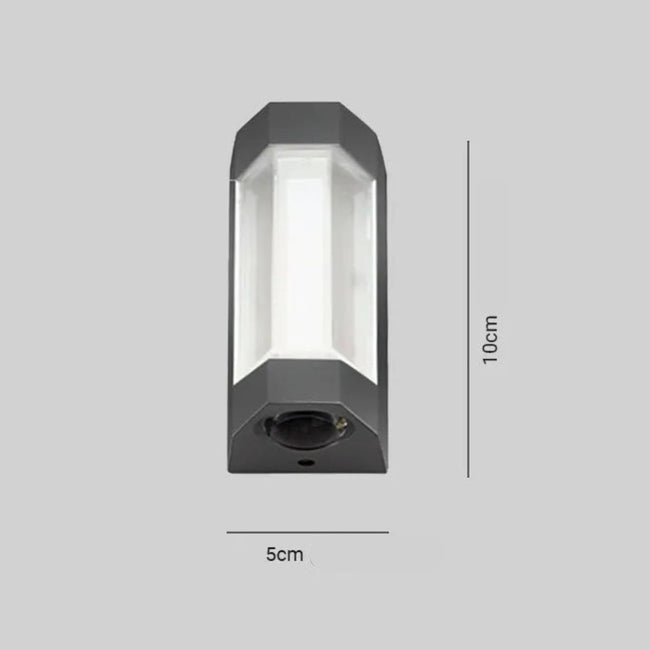 LumaCrest Modern Outdoor LED Wall Light