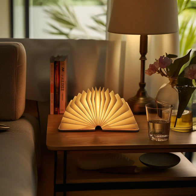 Luminara Rechargeable Art Decor Book Lamp