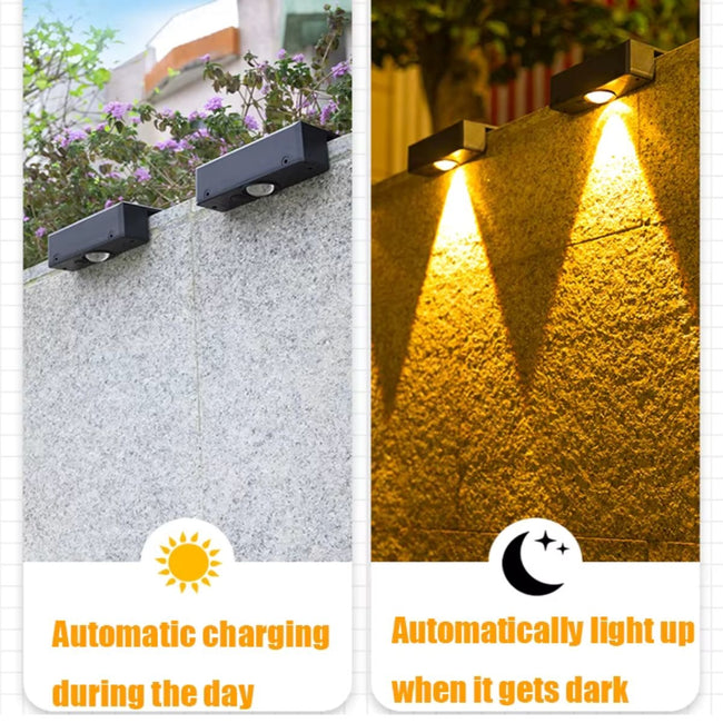 Radiance Waterproof Solar Wall Light
