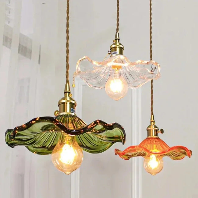 RoseaLuxe Elegant Floral Pendant Light