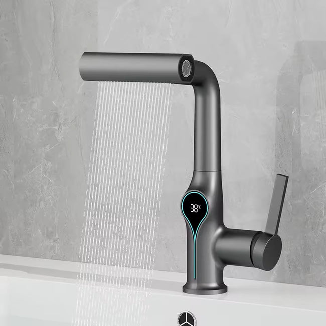 SmartFlow Flexible Bathroom Tap with Digital Temperature Display