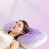 AirRest Honeycomb Purple Neck Pillow