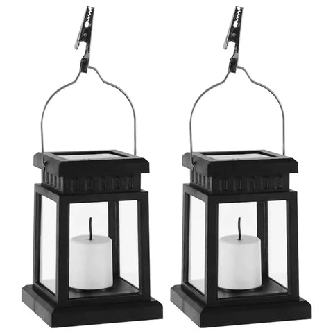 EclipseGlow Outdoor Solar Candle Lantern