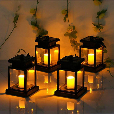 EclipseGlow Outdoor Solar Candle Lantern