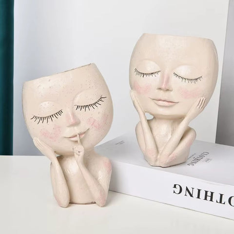 HairStyle Nordic Hair Plant Pot Planter