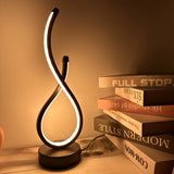 LuminaTwist Modern Spiral LED Table Lamp
