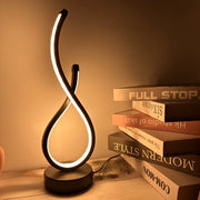 LuminaTwist Modern Spiral LED Table Lamp