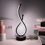 LuminaTwist Modern Spiral LED Table Lamp