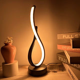 LuminaTwist Modern Spiral LED Table Lamp