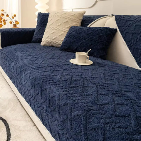 LuxeShield - Soft Plush Sofa Cover