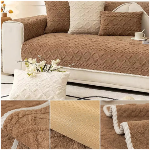 LuxeShield - Soft Plush Sofa Cover