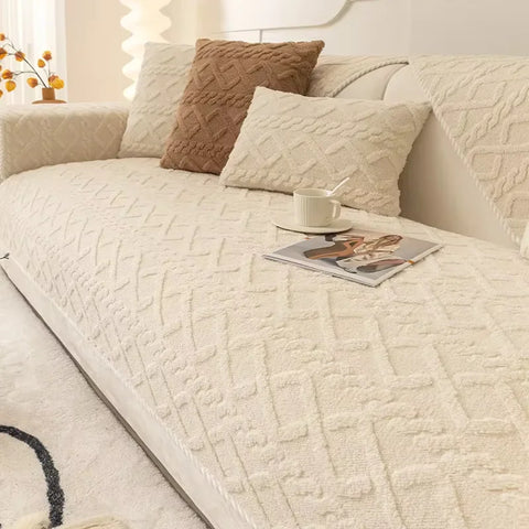LuxeShield - Soft Plush Sofa Cover