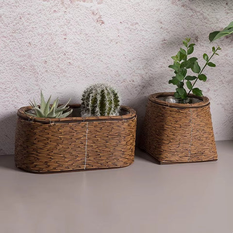 RattanBloom Nordic Plant Pot Basket