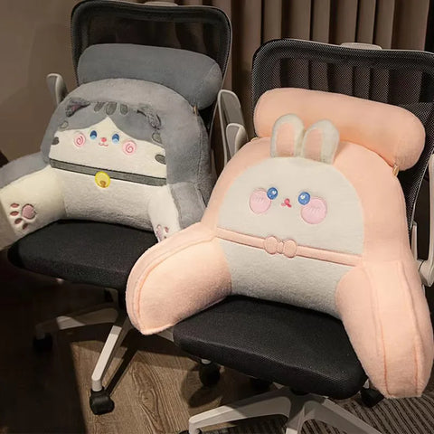 PlushLift Cute Backrest Cushion