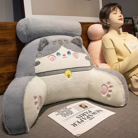 PlushLift Cute Backrest Cushion
