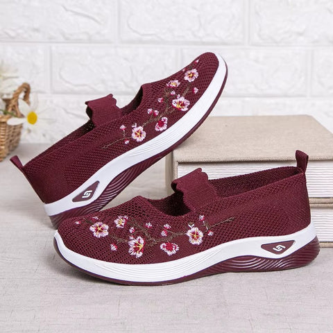 SoleSerenity Women's Floral Sneakers