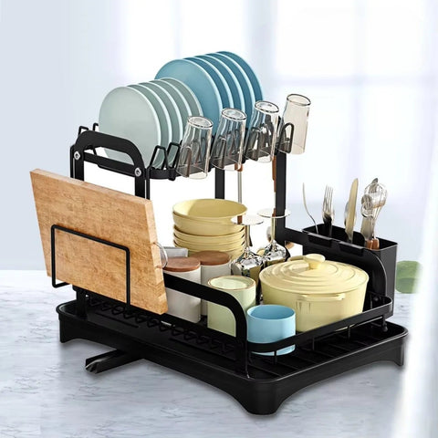 SpaceSaver – Compact 2-Tier Dish Drying Rack