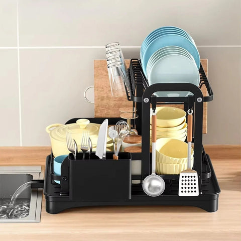 SpaceSaver – Compact 2-Tier Dish Drying Rack