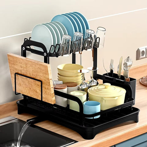 SpaceSaver – Compact 2-Tier Dish Drying Rack