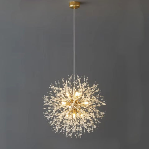 StellarBloom Modern Crystal Dandelion Pendant Light
