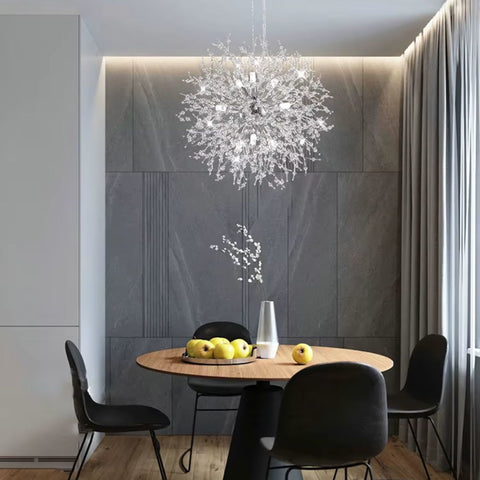 StellarBloom Modern Crystal Dandelion Pendant Light