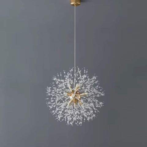 StellarBloom Modern Crystal Dandelion Pendant Light