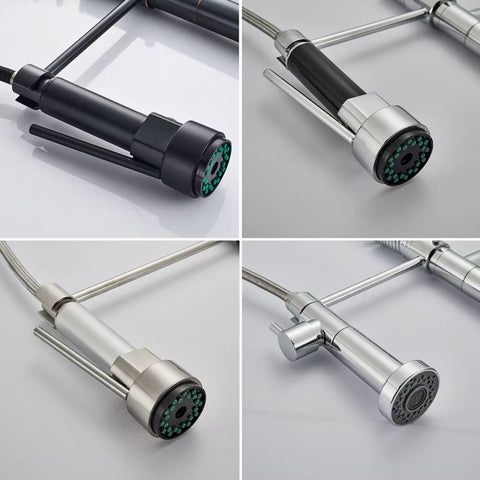 SwiftStream Kitchen Mixer Tap – Dual Spout with Flexible Spray