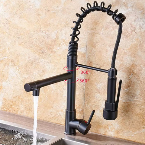 SwiftStream Kitchen Mixer Tap – Dual Spout with Flexible Spray