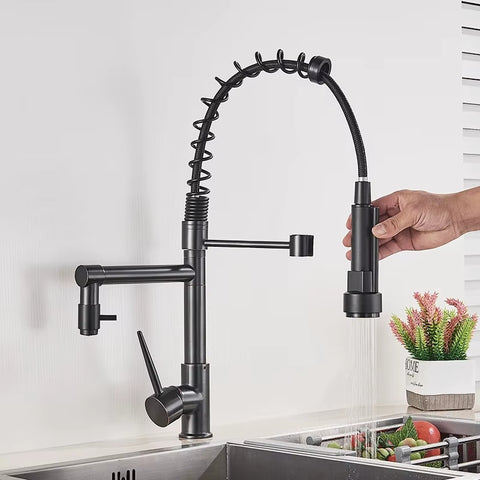 SwiftStream Kitchen Mixer Tap – Dual Spout with Flexible Spray