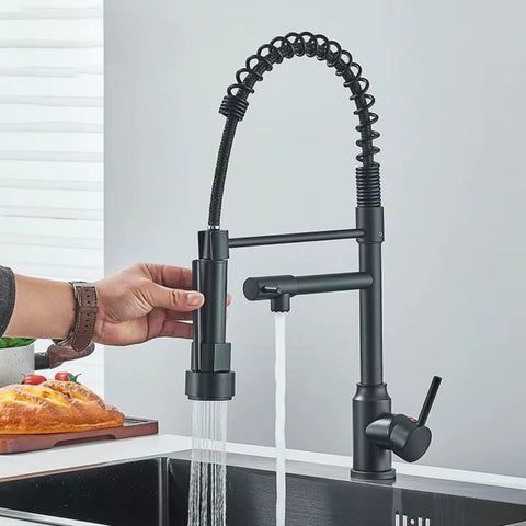 SwivelFlow Kitchen Mixer Tap with Flexible Spray