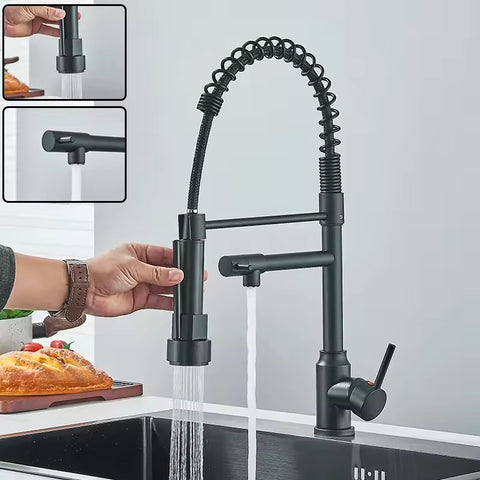 SwivelFlow Kitchen Mixer Tap with Flexible Spray