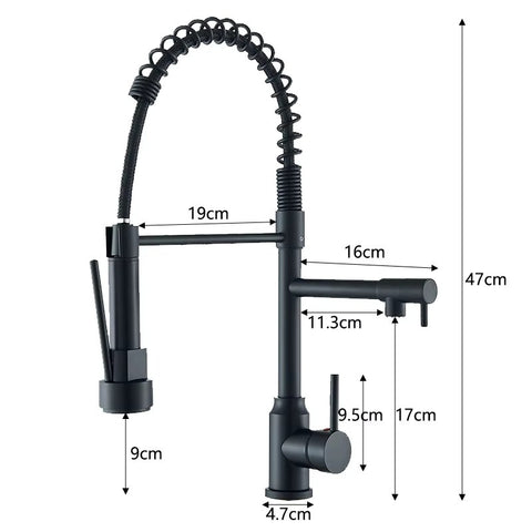 SwivelFlow Kitchen Mixer Tap with Flexible Spray