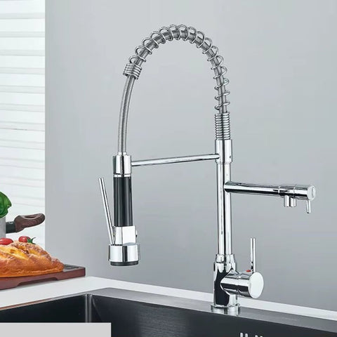 SwivelFlow Kitchen Mixer Tap with Flexible Spray