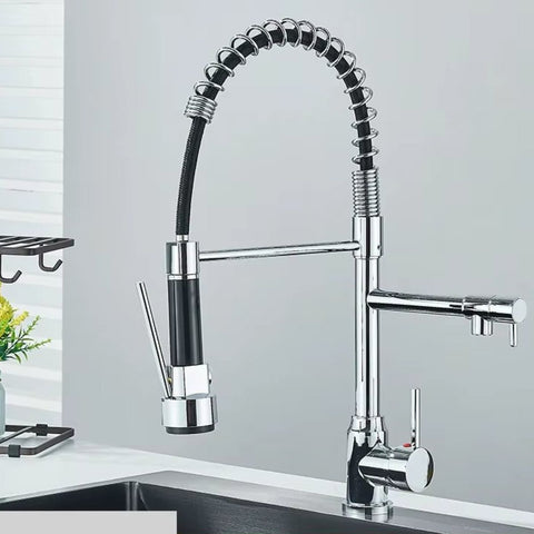 SwivelFlow Kitchen Mixer Tap with Flexible Spray