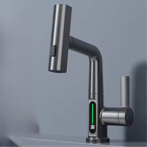 ThermoFlow Bathroom Tap with Digital Temperature Display