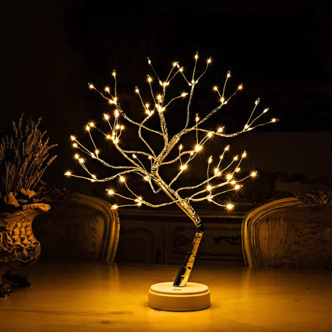 TwinkleGlow Tree Table Lamp