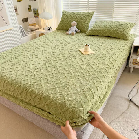 VelvetGuard Luxury Fitted Sheet