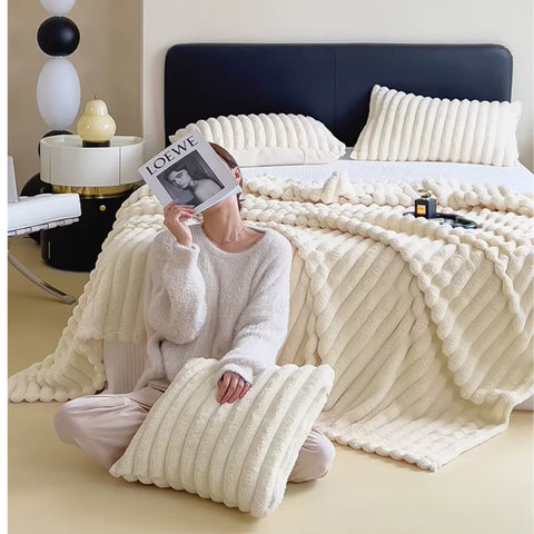 VelvetNest Throw Blanket for Bed and Sofa